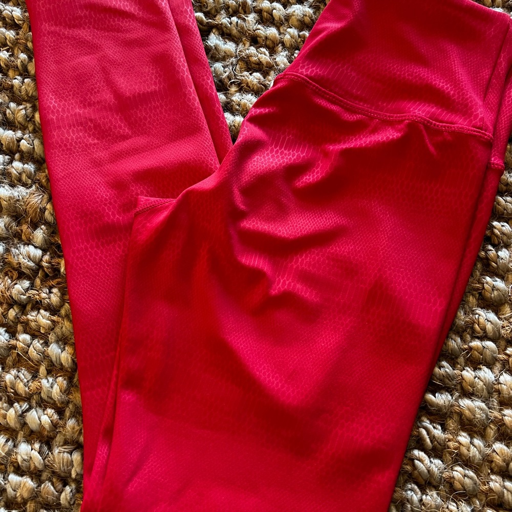 Women's Red Leggings